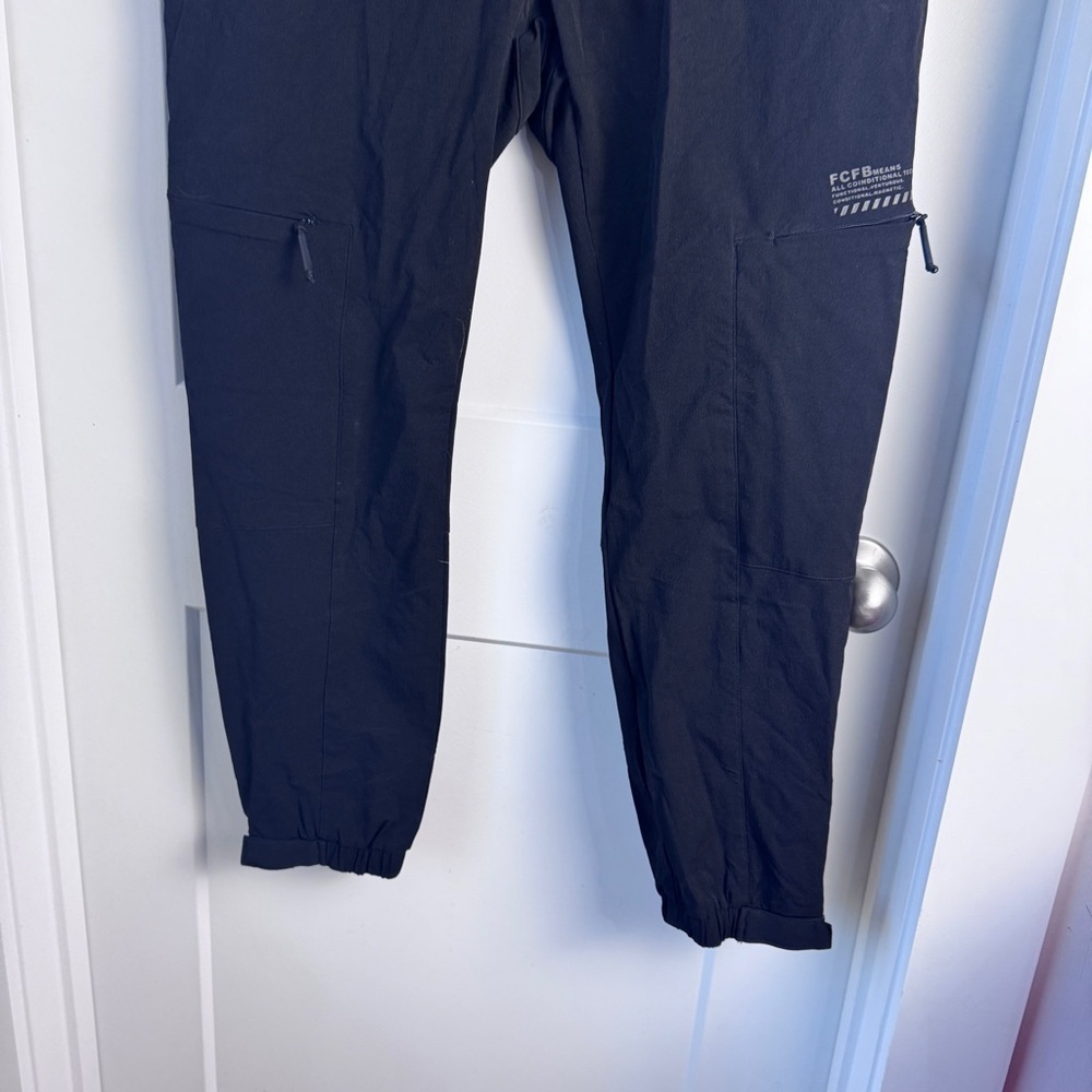 Alexander K Techwear Jogger Pants Men 32 Black Belted Utility Zip Pocket Belt - Picture 2 of 13